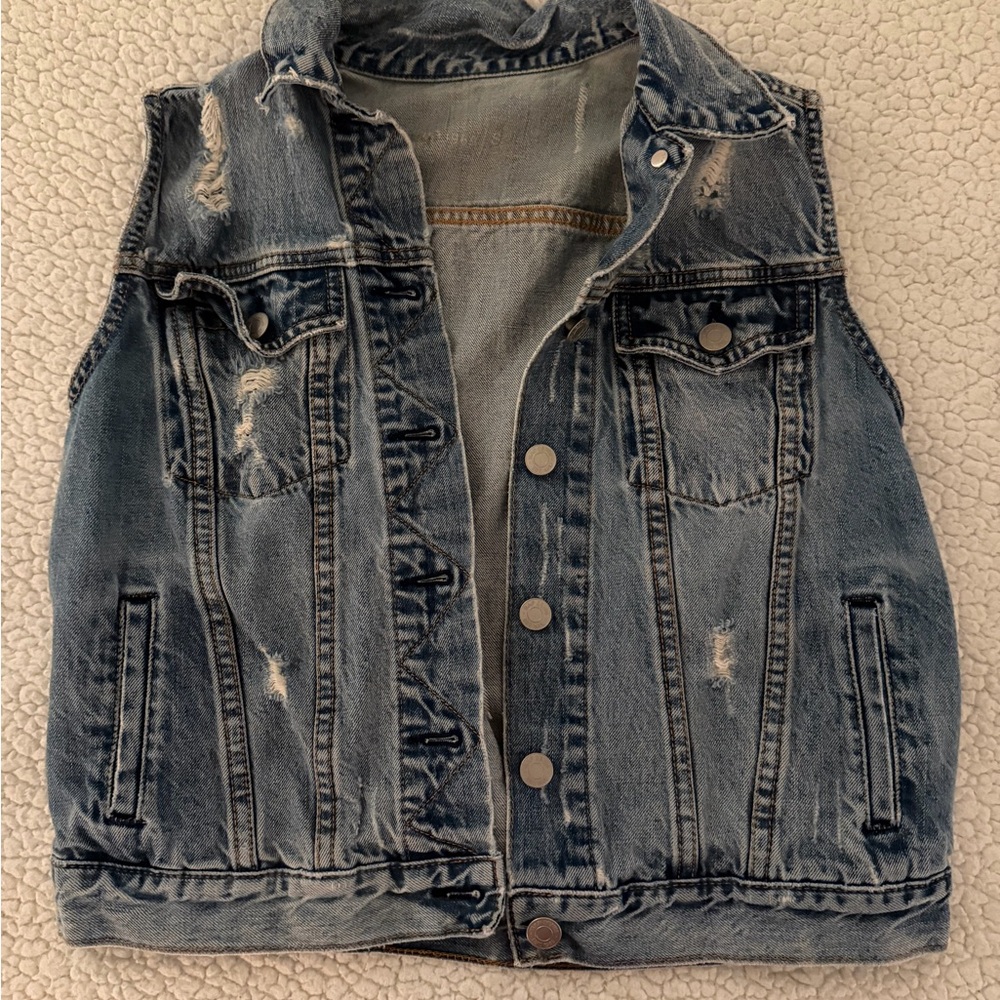 GAP Blue Denim Vest